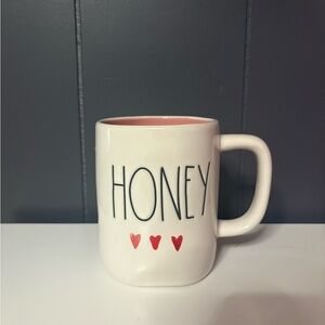 Rae Dunn Valentines ‘HONEY’ Mug with Hearts